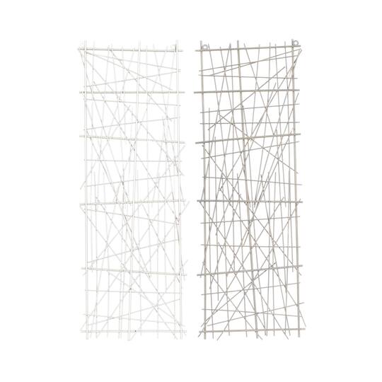 CosmoLiving by Cosmopolitan Gold & Silver Metal Modern Abstract Wall Decor Set